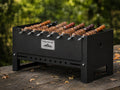 Forge Fire BBQ Portable Steel Grill-Black