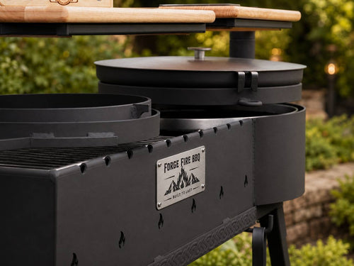 Forge Fire BBQ Multifunctional Outdoor Grill – Black