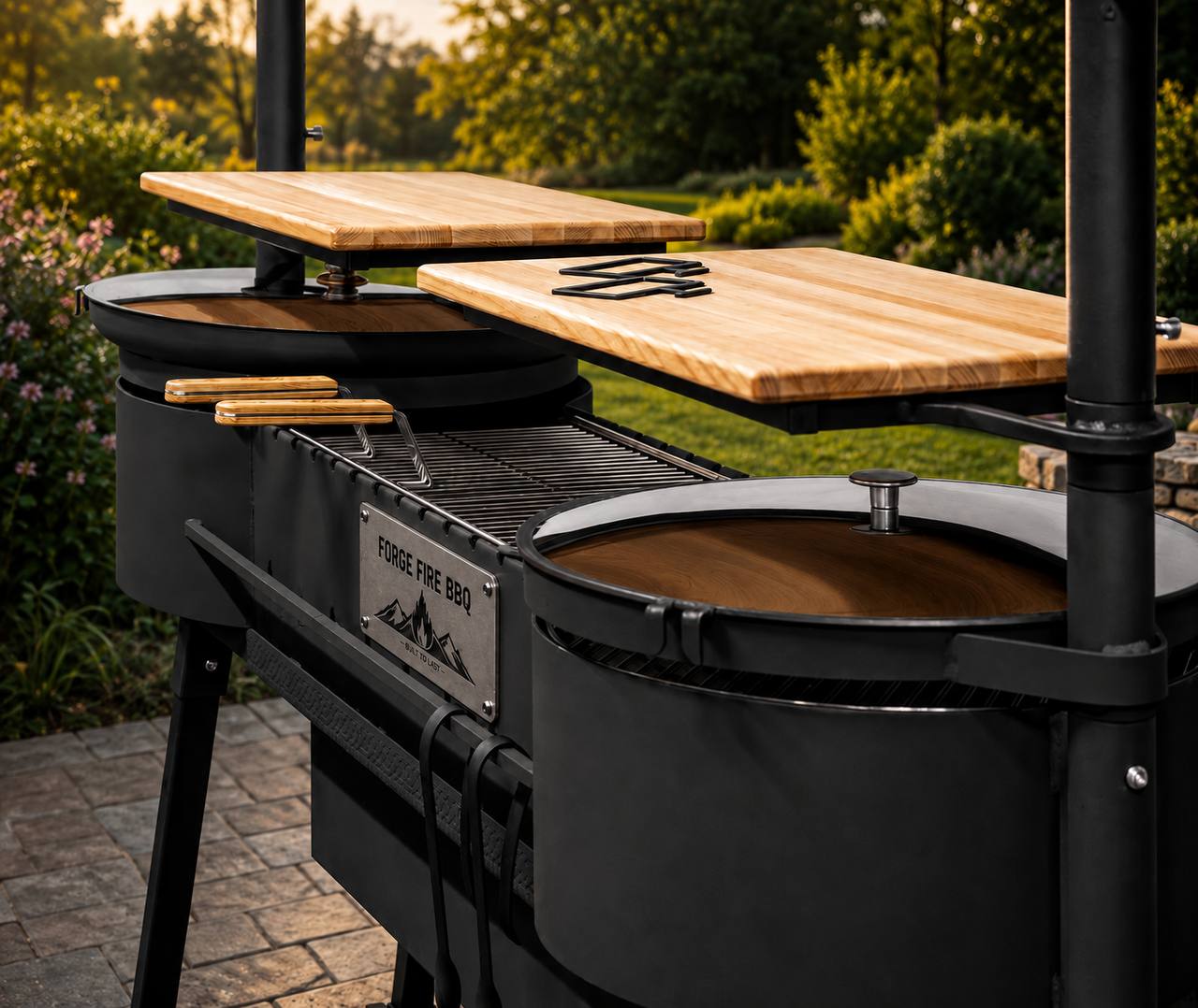 Elite Stationary BBQ Grill with Smoker