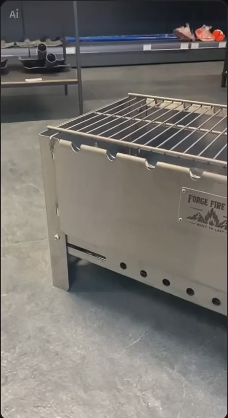 Forge Fire BBQ Portable Stainless Steel Grill